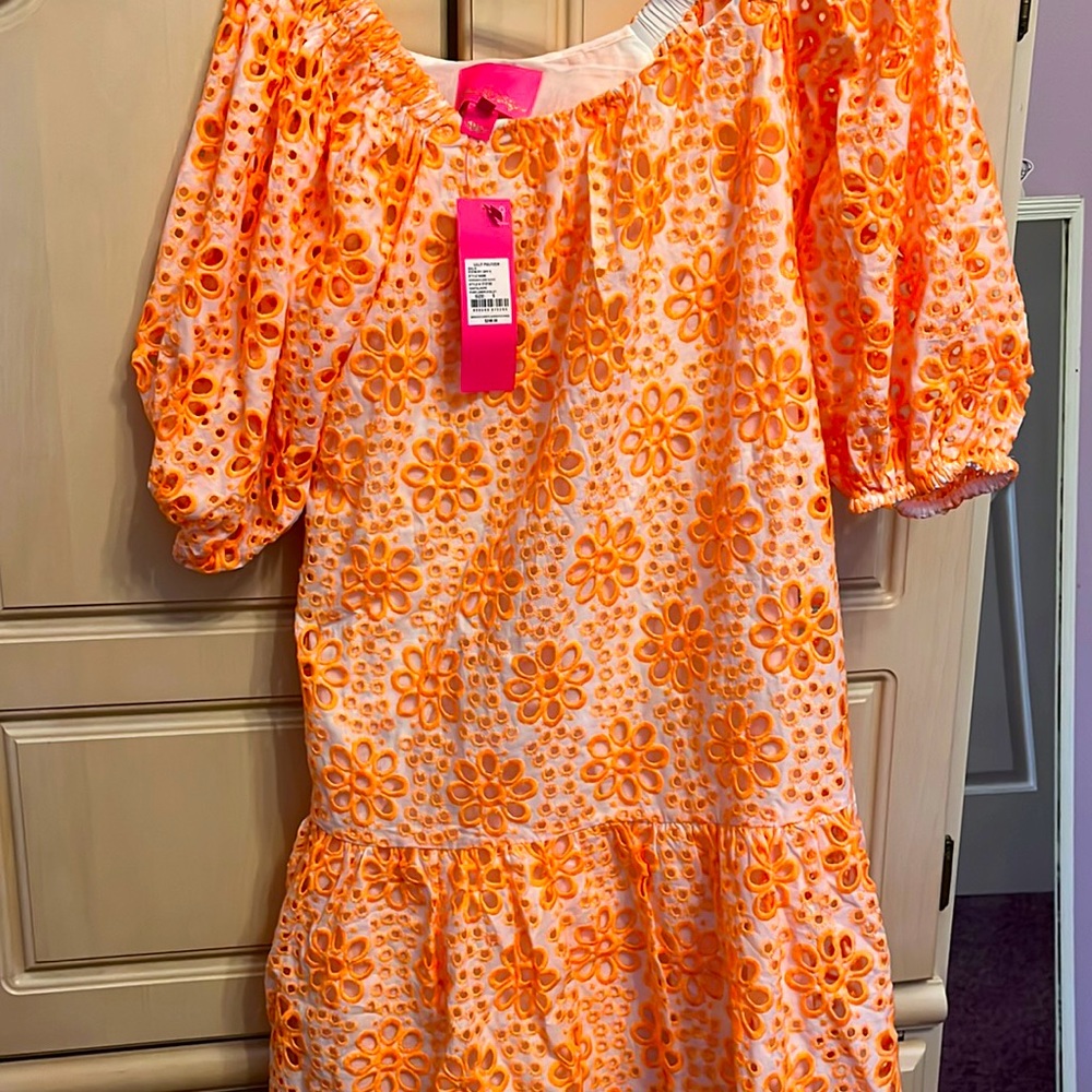 Lilly Pulitzer floral flounce dress